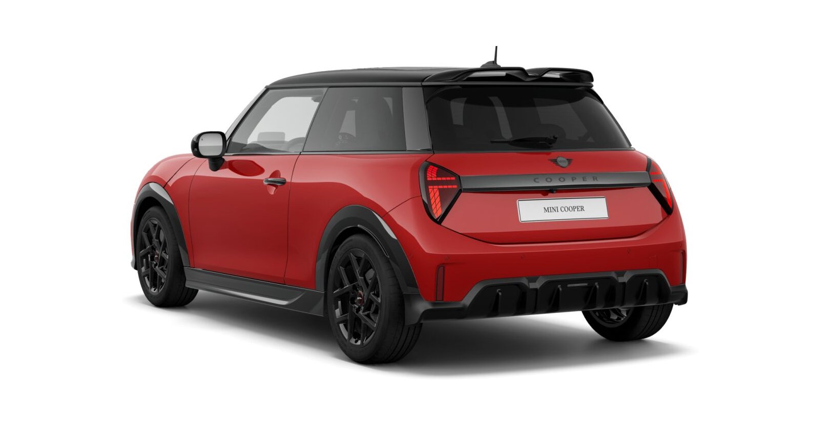 MINI MINI 3-Türer in Rot von hinten MINI MINI 3-Türer in Rot von hinten