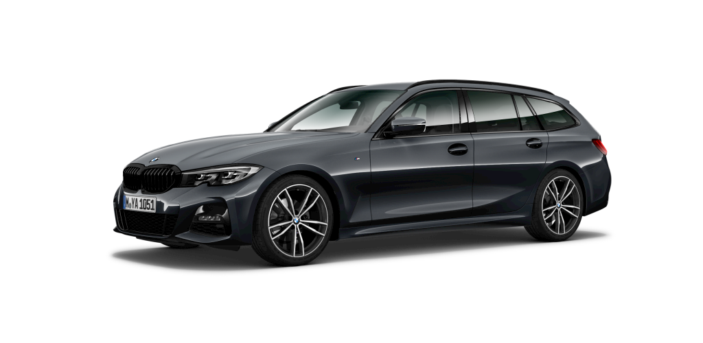 BMW 320d Touring in Grau von vorne BMW 320d Touring in Grau von vorne