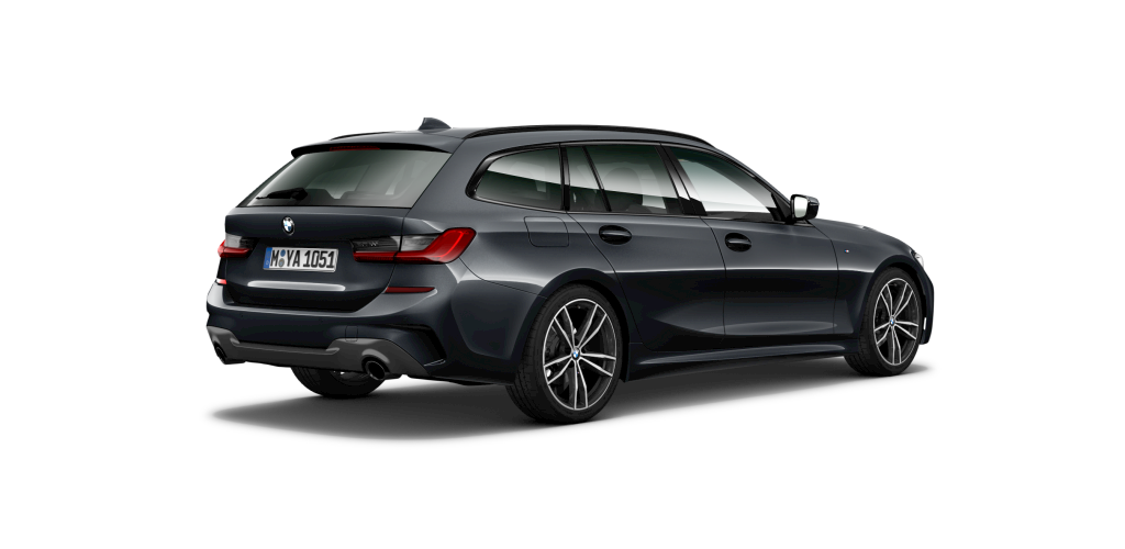 BMW BMW 3er in Grau von hinten BMW BMW 3er in Grau von hinten