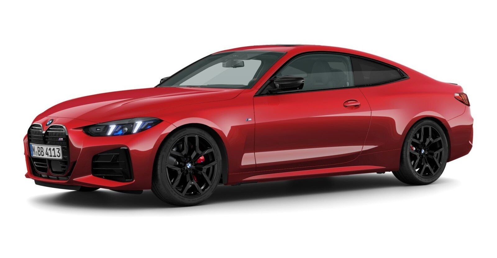 BMW M440i xDrive Coupe in Rot von vorne BMW M440i xDrive Coupe in Rot von vorne
