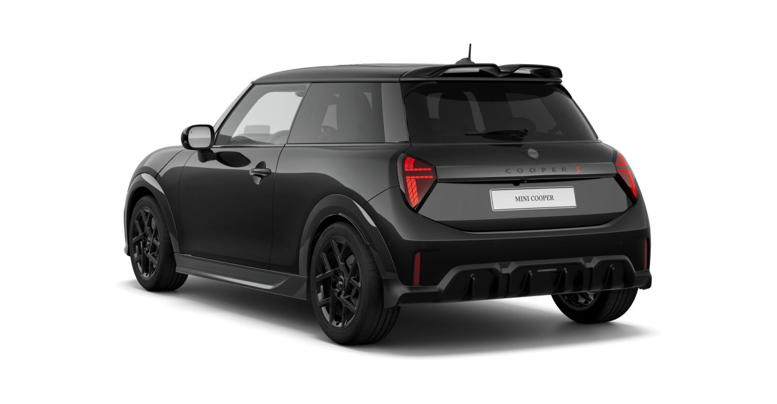 MINI MINI 3-Türer in Schwarz von hinten MINI MINI 3-Türer in Schwarz von hinten