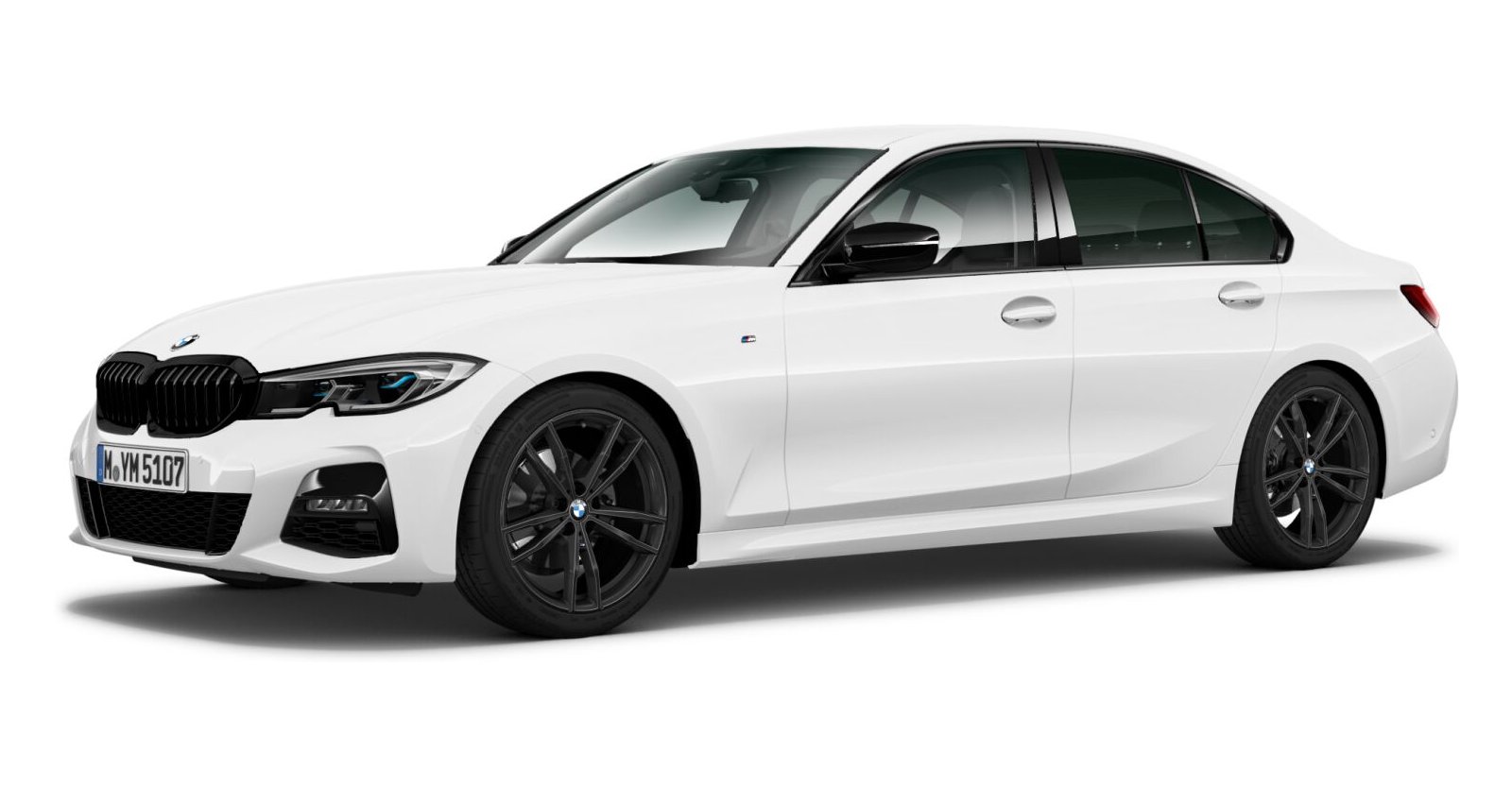 BMW BMW 3er in Weiß von vorne BMW BMW 3er in Weiß von vorne