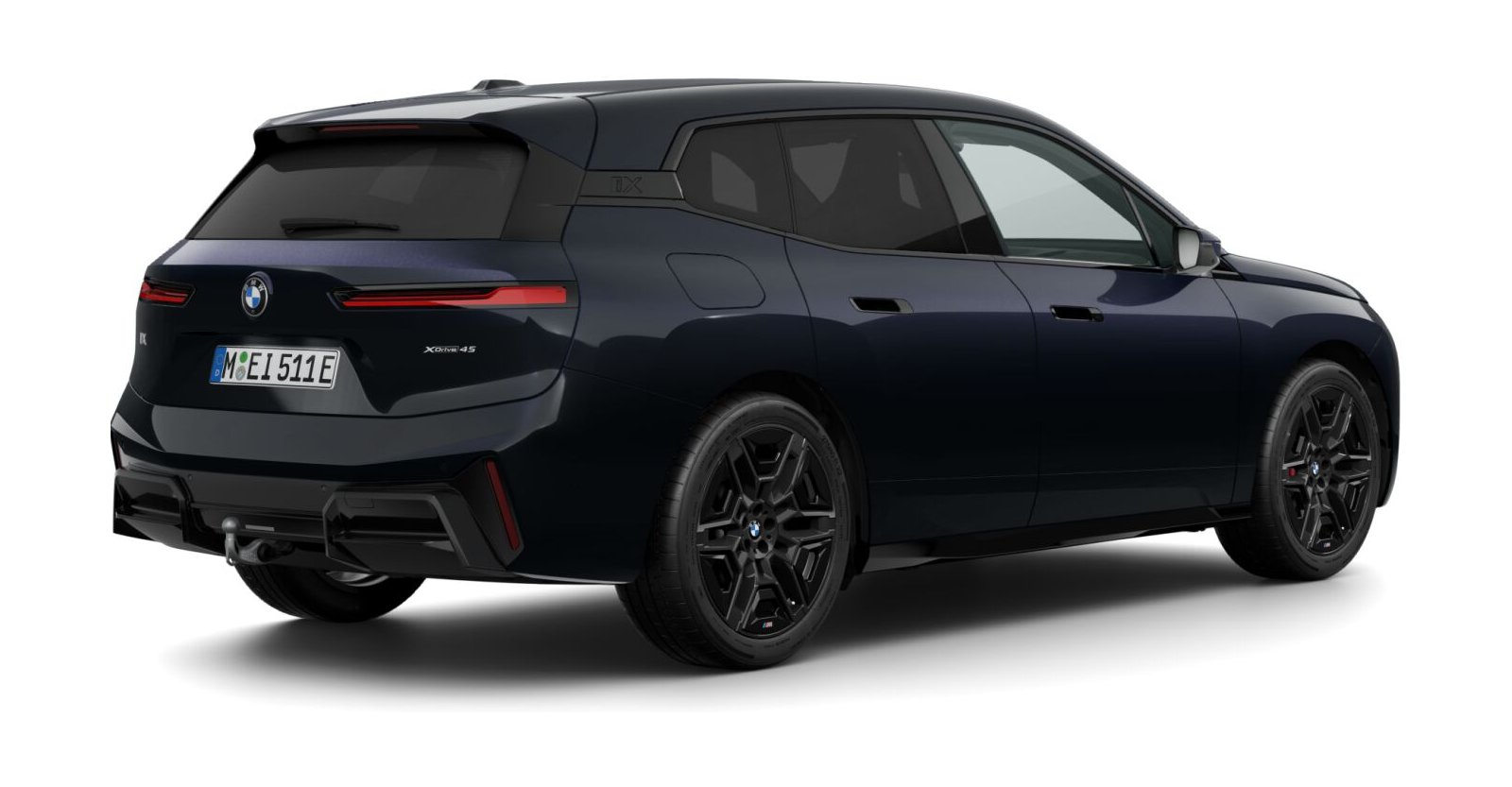 BMW BMW I in Schwarz von hinten BMW BMW I in Schwarz von hinten