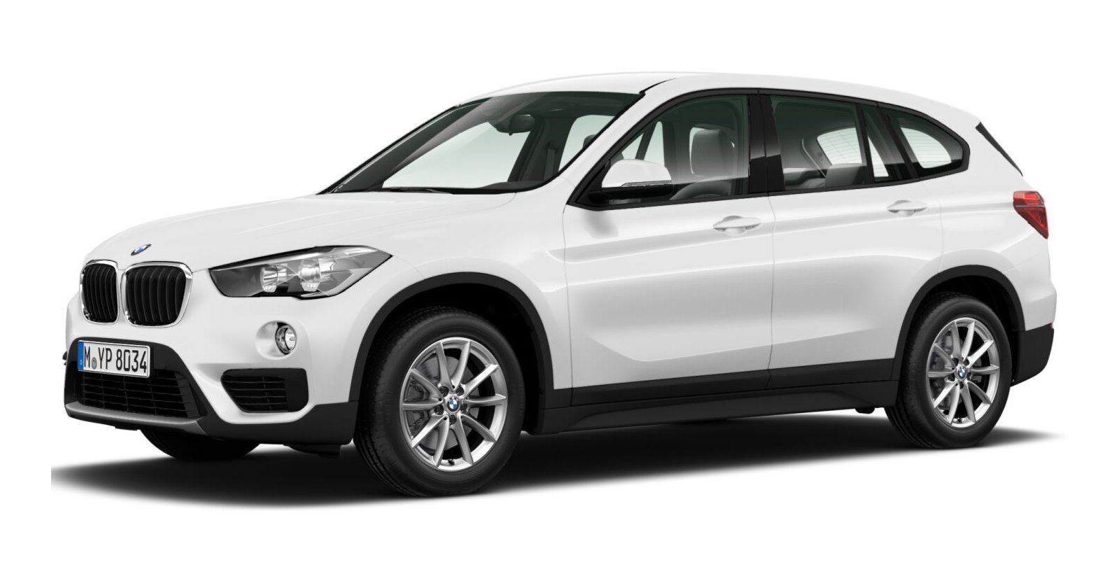 BMW X1 xDrive20i in Weiß von vorne BMW X1 xDrive20i in Weiß von vorne