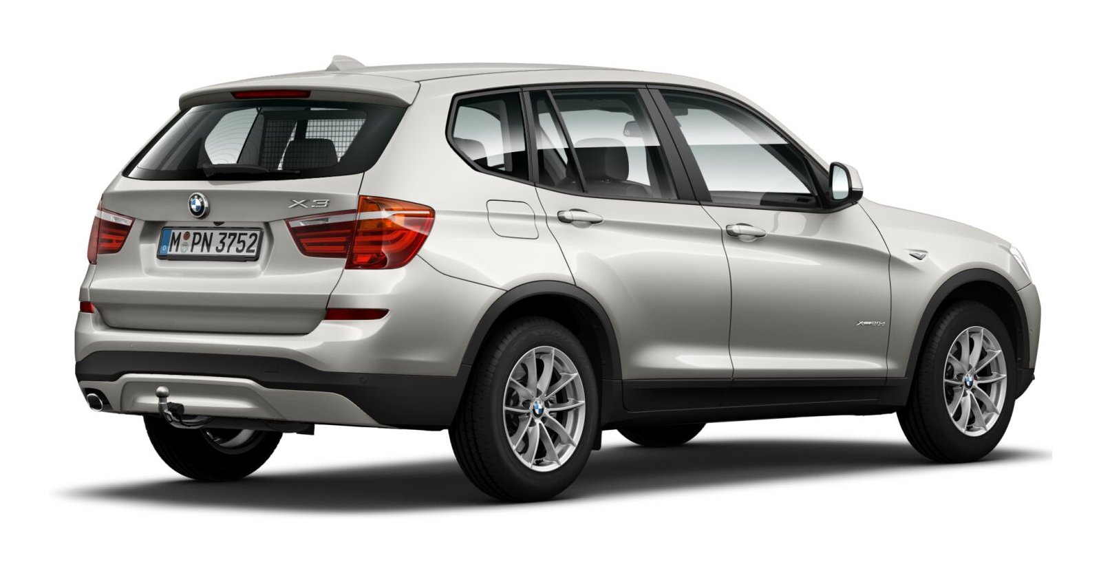 BMW BMW X in Silber von hinten BMW BMW X in Silber von hinten