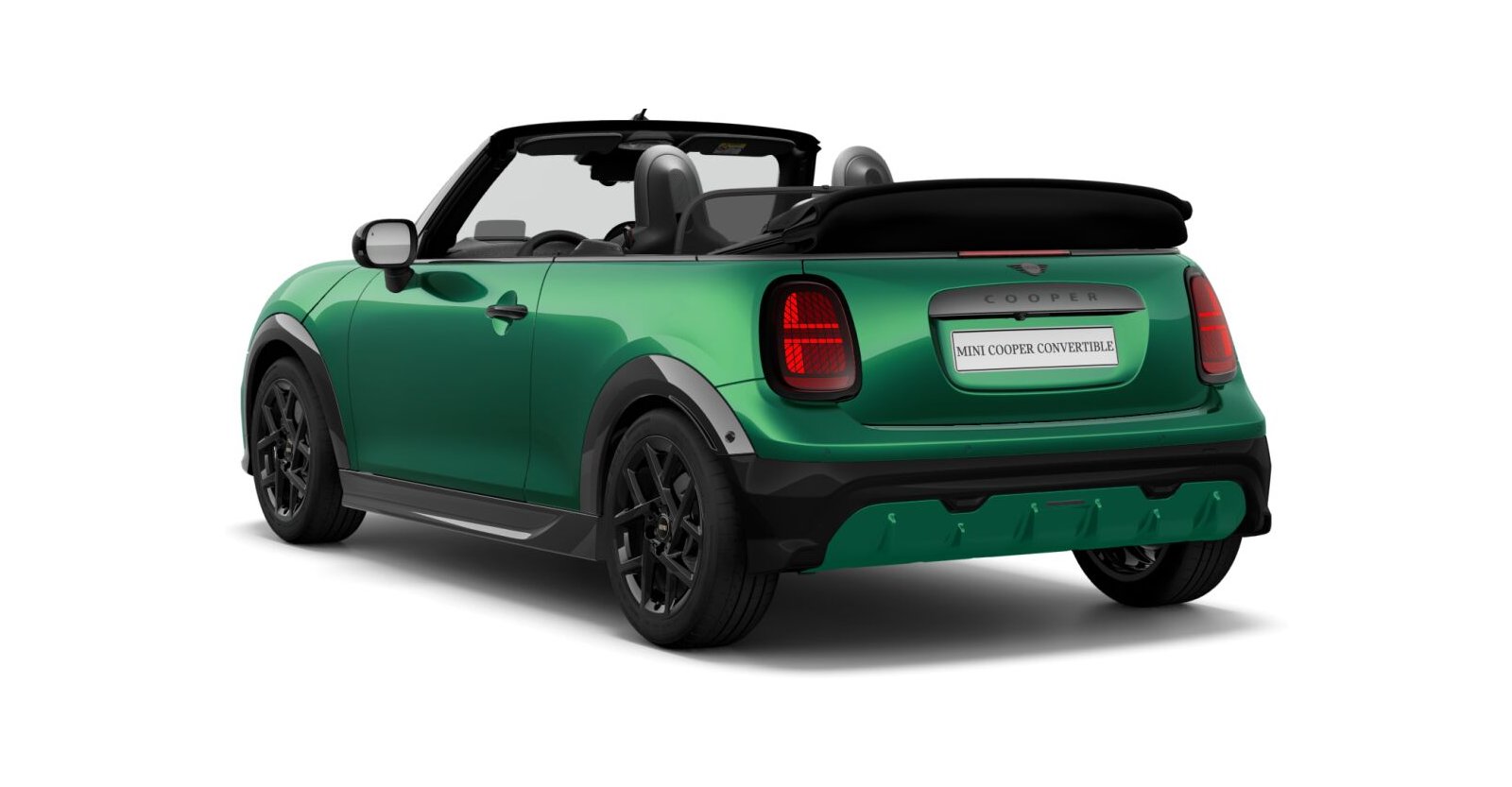 MINI MINI Cabrio in Grün von hinten