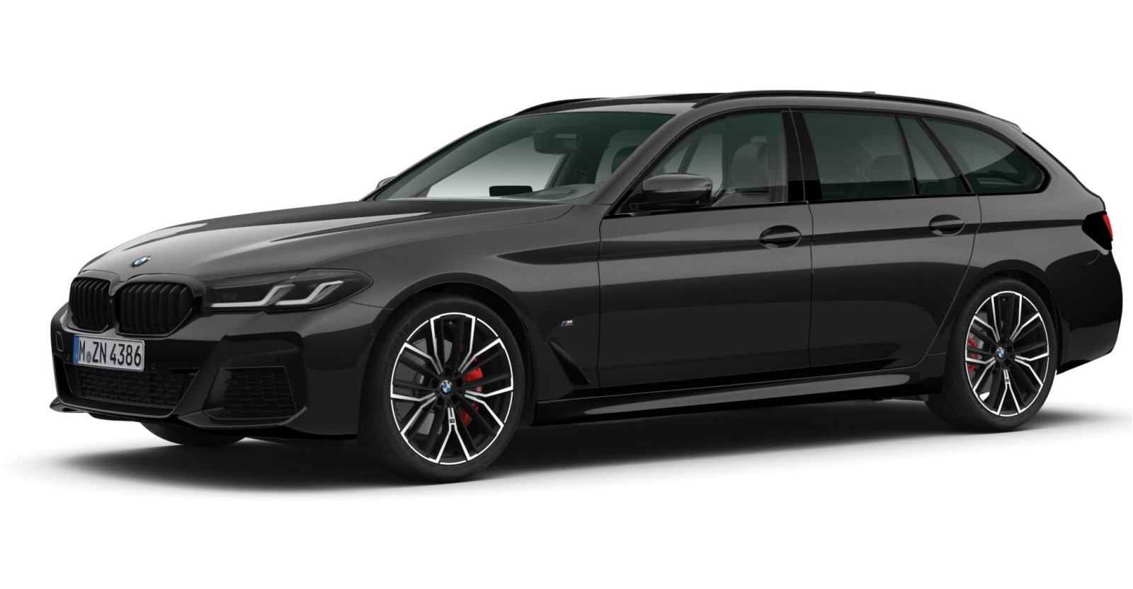 BMW BMW 5er in Schwarz von vorne BMW BMW 5er in Schwarz von vorne