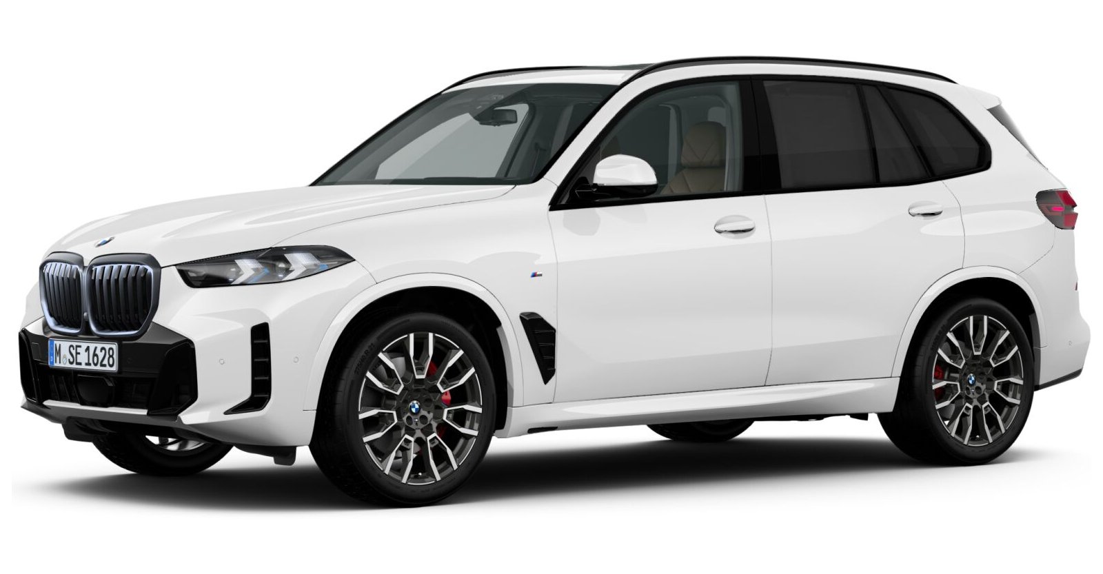 BMW X5 xDrive30d in Weiß von vorne