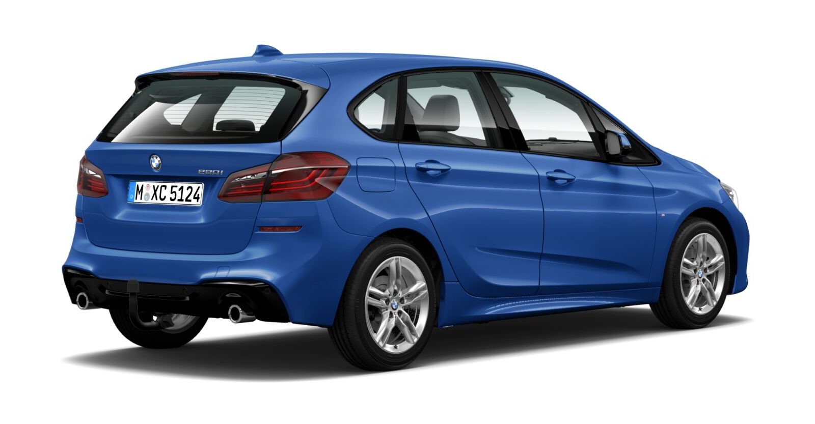 BMW BMW 2er in Blau von hinten BMW BMW 2er in Blau von hinten