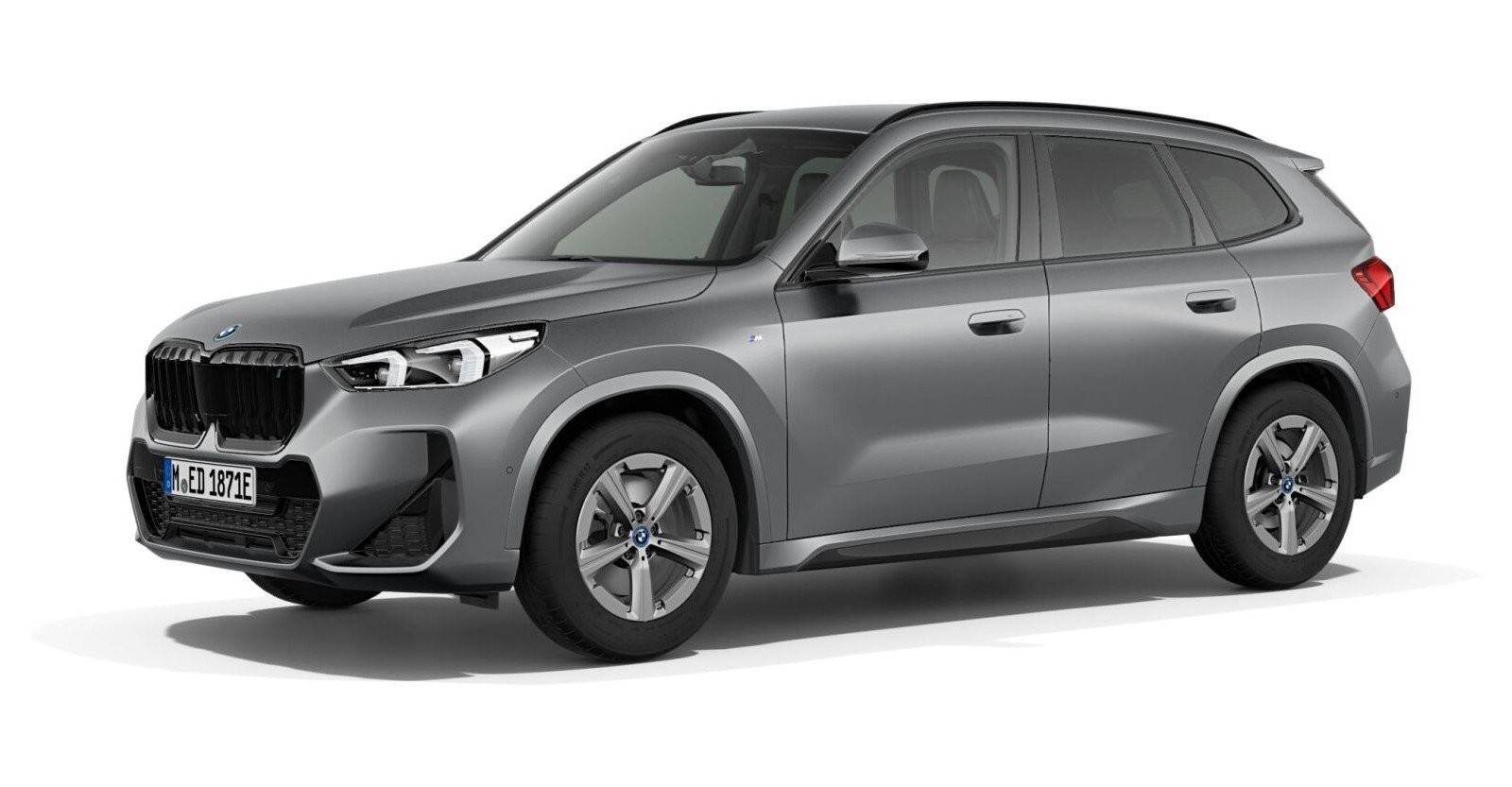 BMW iX1 xDrive30 in Grau von vorne