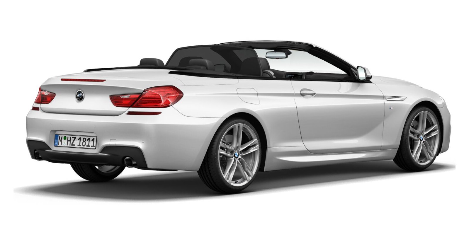 BMW BMW 6er in Weiß von hinten