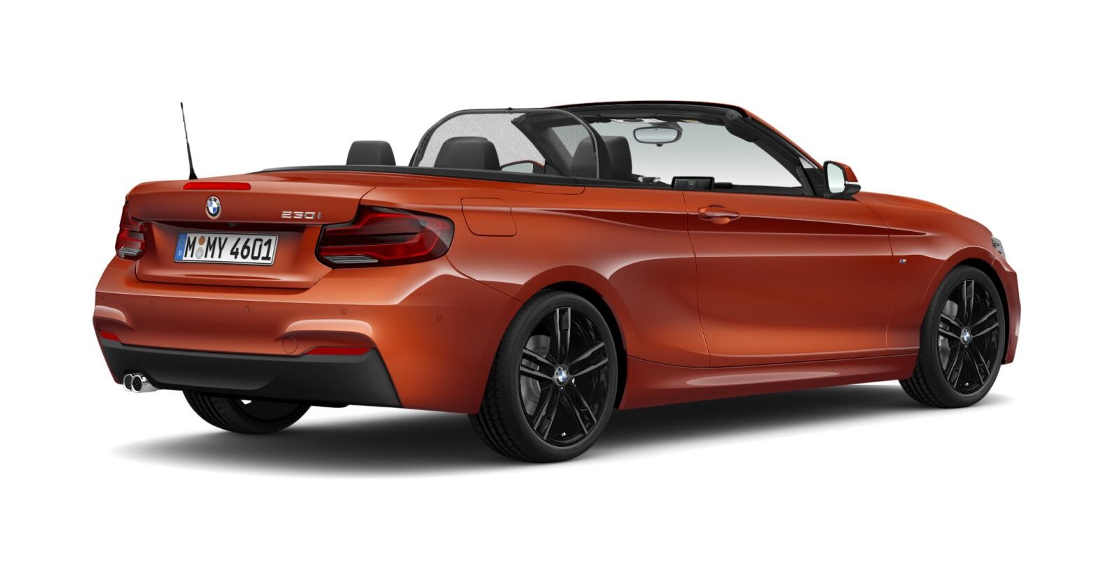 BMW BMW 2er in Orange von hinten BMW BMW 2er in Orange von hinten