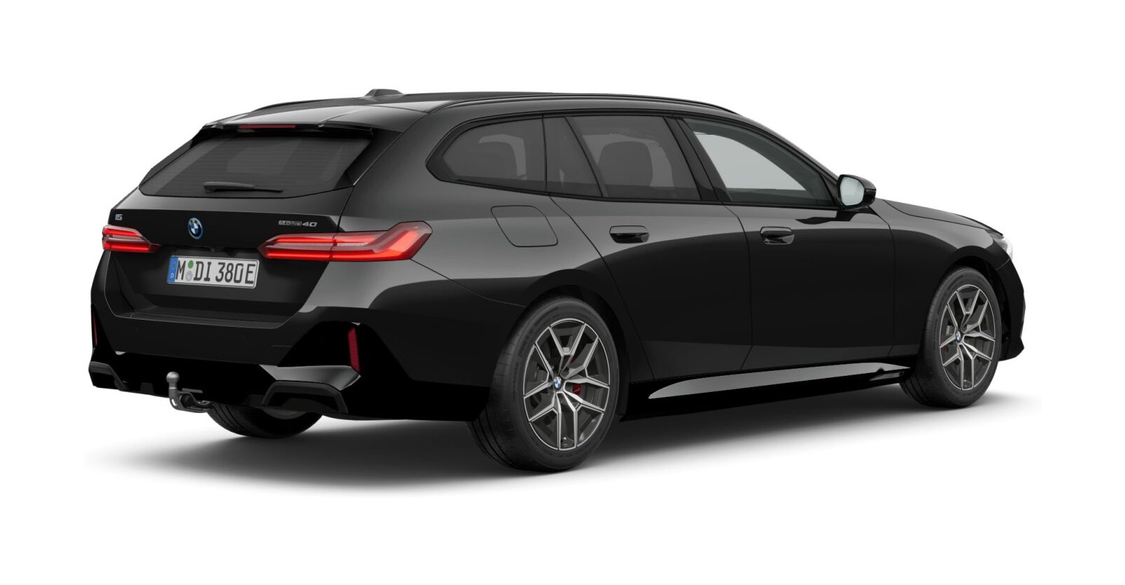 BMW BMW I in Schwarz von hinten BMW BMW I in Schwarz von hinten