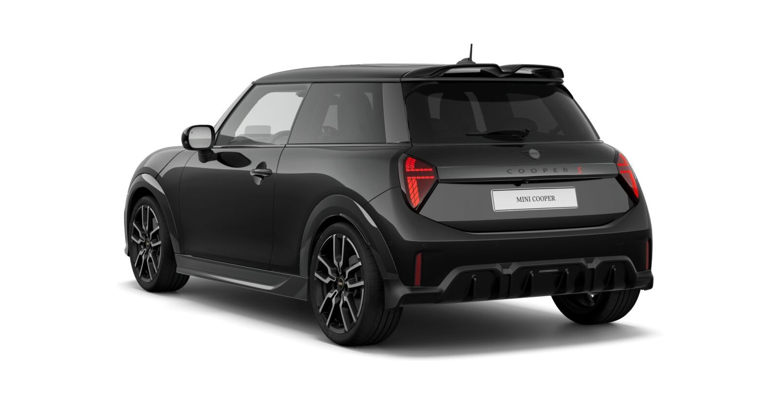 MINI MINI 3-Türer in Schwarz von hinten