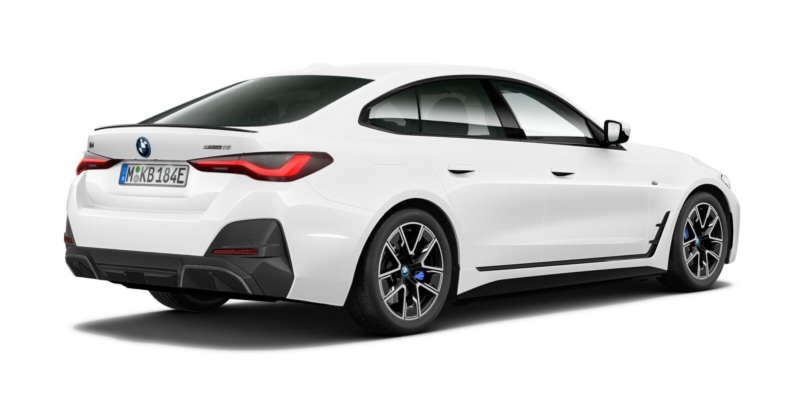 BMW BMW I in Weiß von hinten BMW BMW I in Weiß von hinten