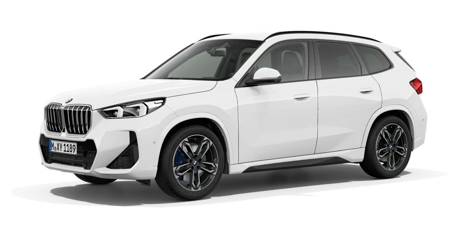 BMW X1 xDrive20d in Weiß von vorne
