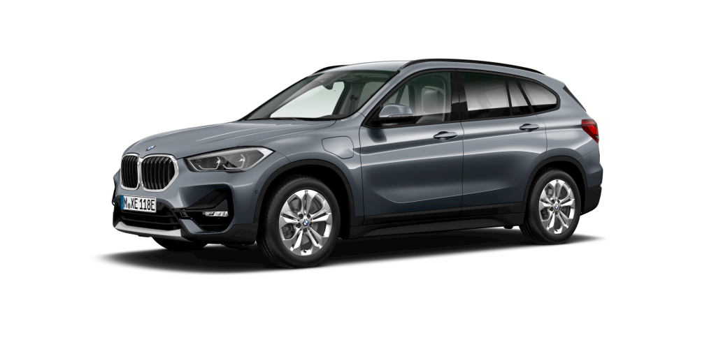 BMW X1 xDrive25e in Grau von vorne BMW X1 xDrive25e in Grau von vorne