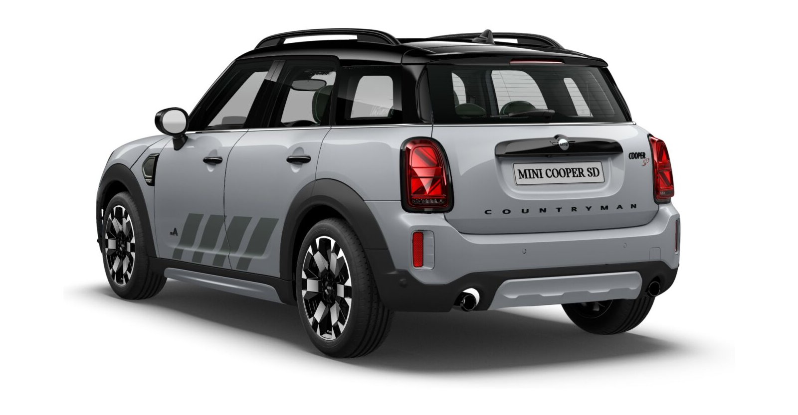 MINI MINI Countryman in Grau von hinten