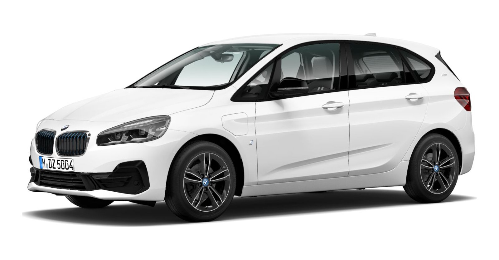 BMW 225xe Active Tourer in Weiß von vorne BMW 225xe Active Tourer in Weiß von vorne