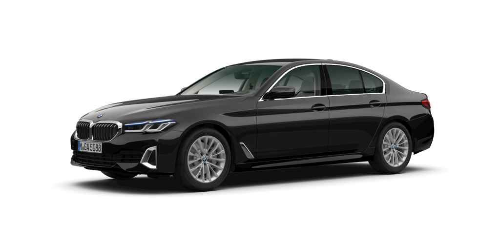 BMW BMW 5er in Schwarz von vorne BMW BMW 5er in Schwarz von vorne