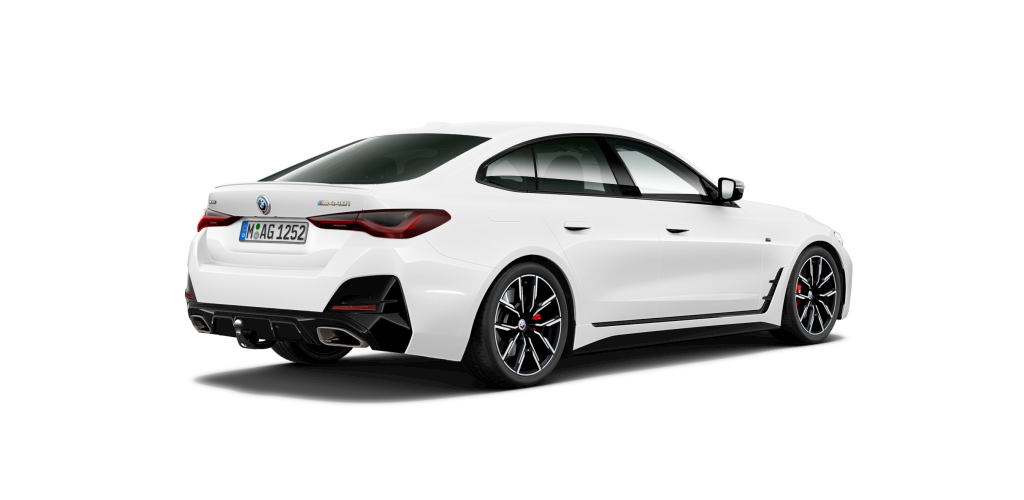 BMW BMW 4er in Weiß von hinten BMW BMW 4er in Weiß von hinten
