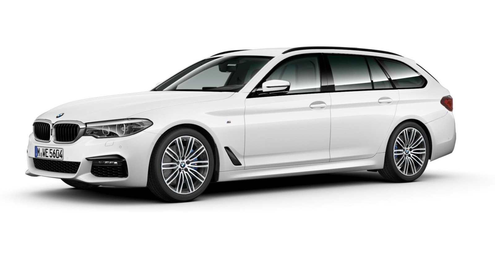 BMW BMW 5er in Weiß von vorne BMW BMW 5er in Weiß von vorne