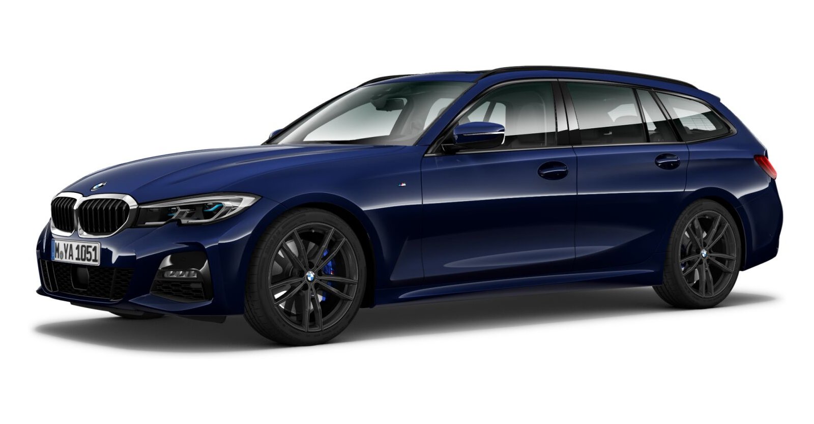 BMW BMW 3er in Blau von vorne BMW BMW 3er in Blau von vorne