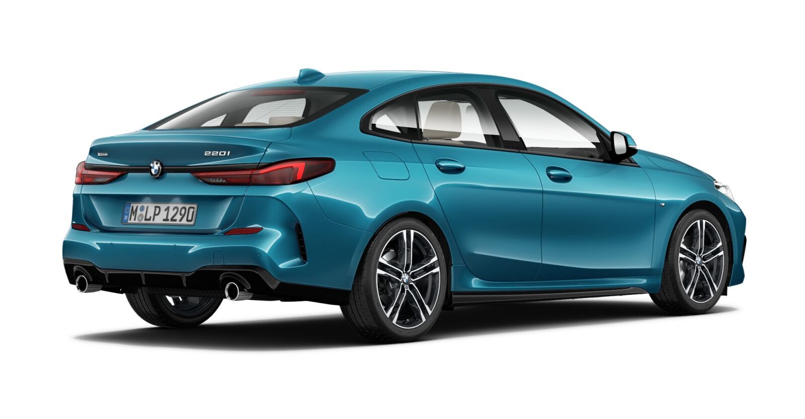 BMW BMW 2er in Blau von hinten