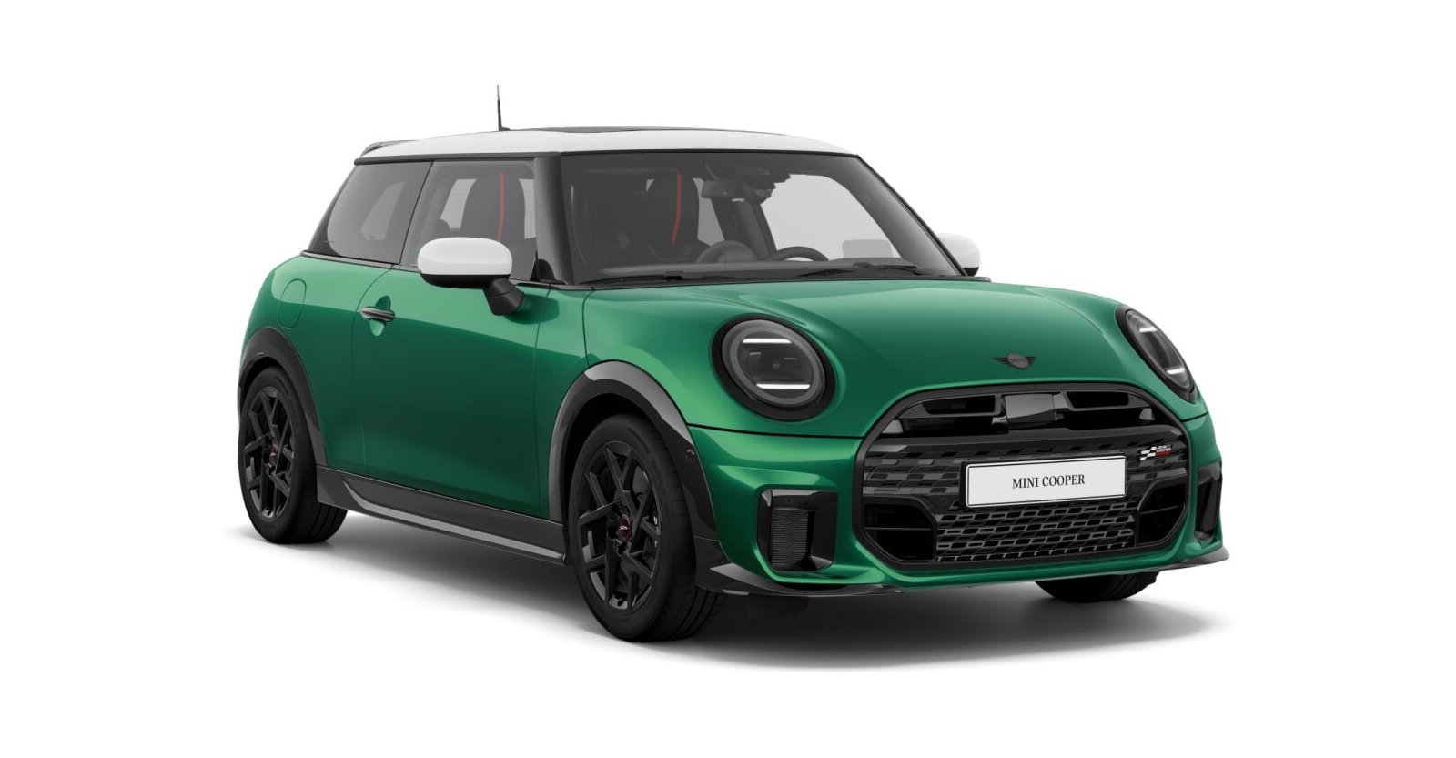 MINI Cooper C in Grün von vorne
