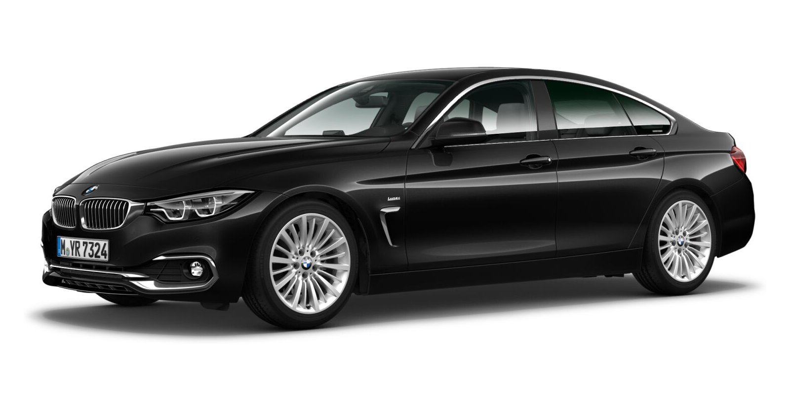 BMW BMW 4er in Schwarz von vorne BMW BMW 4er in Schwarz von vorne