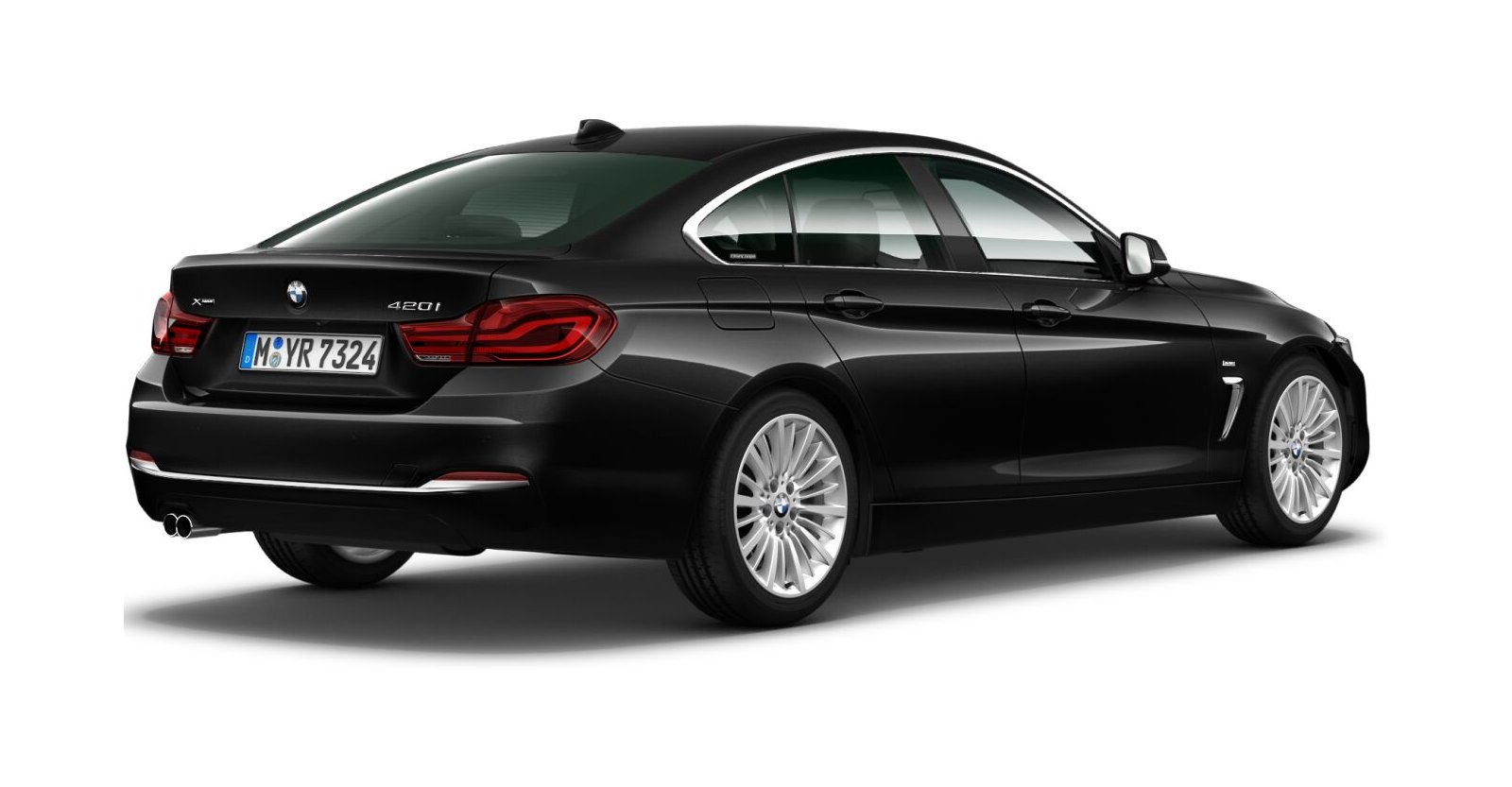 BMW BMW 4er in Schwarz von hinten BMW BMW 4er in Schwarz von hinten
