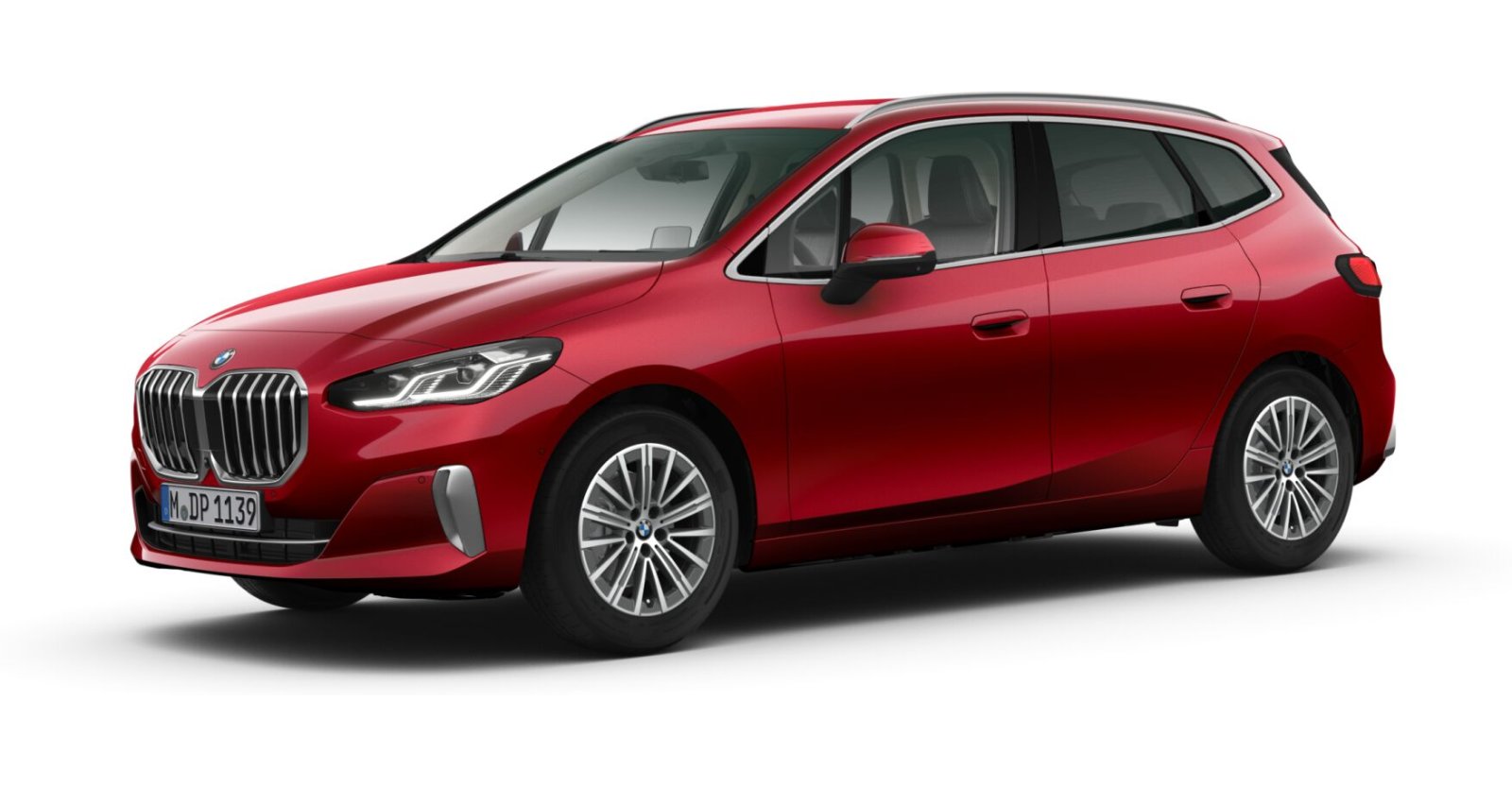 BMW 218i Active Tourer in Rot von vorne BMW 218i Active Tourer in Rot von vorne