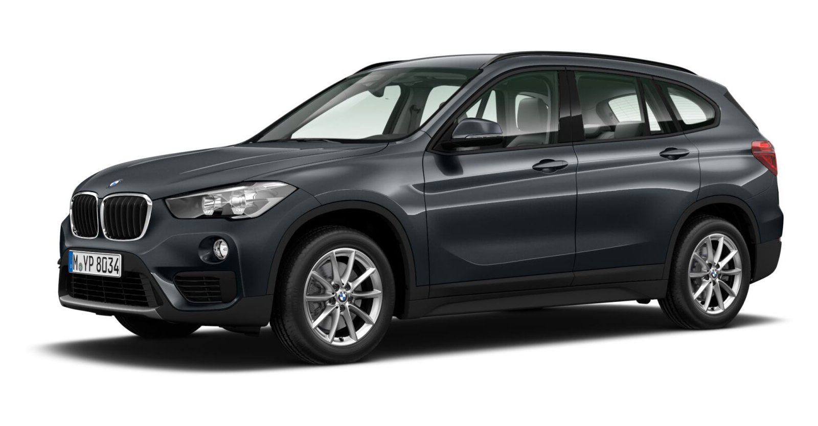 BMW X1 sDrive18i in Grau von vorne BMW X1 sDrive18i in Grau von vorne
