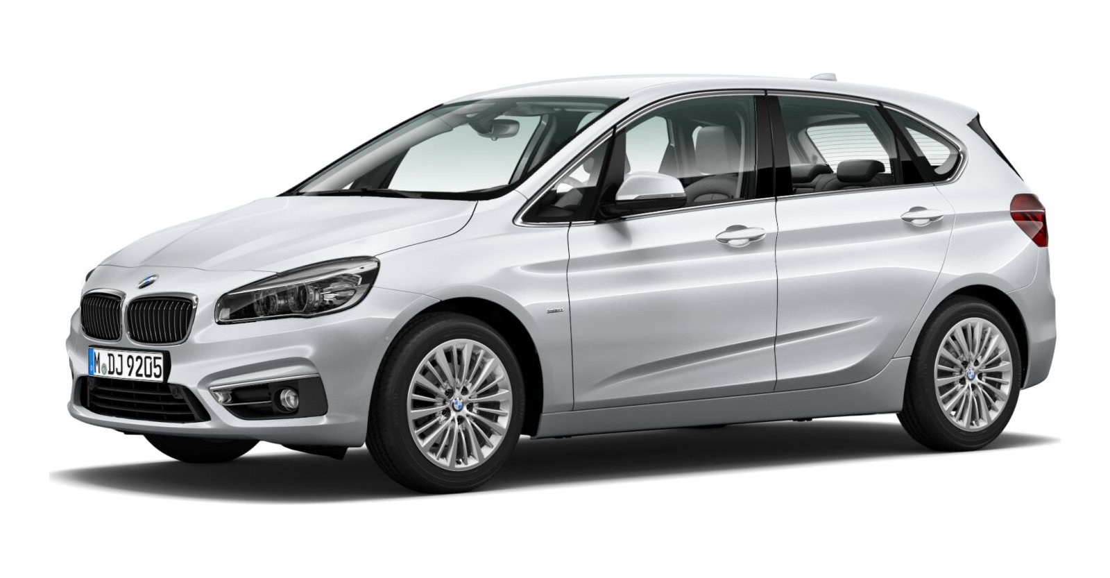BMW 220i Active Tourer in Silber von vorne BMW 220i Active Tourer in Silber von vorne