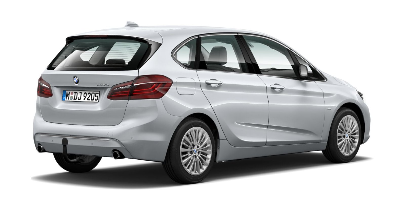 BMW BMW 2er in Silber von hinten BMW BMW 2er in Silber von hinten