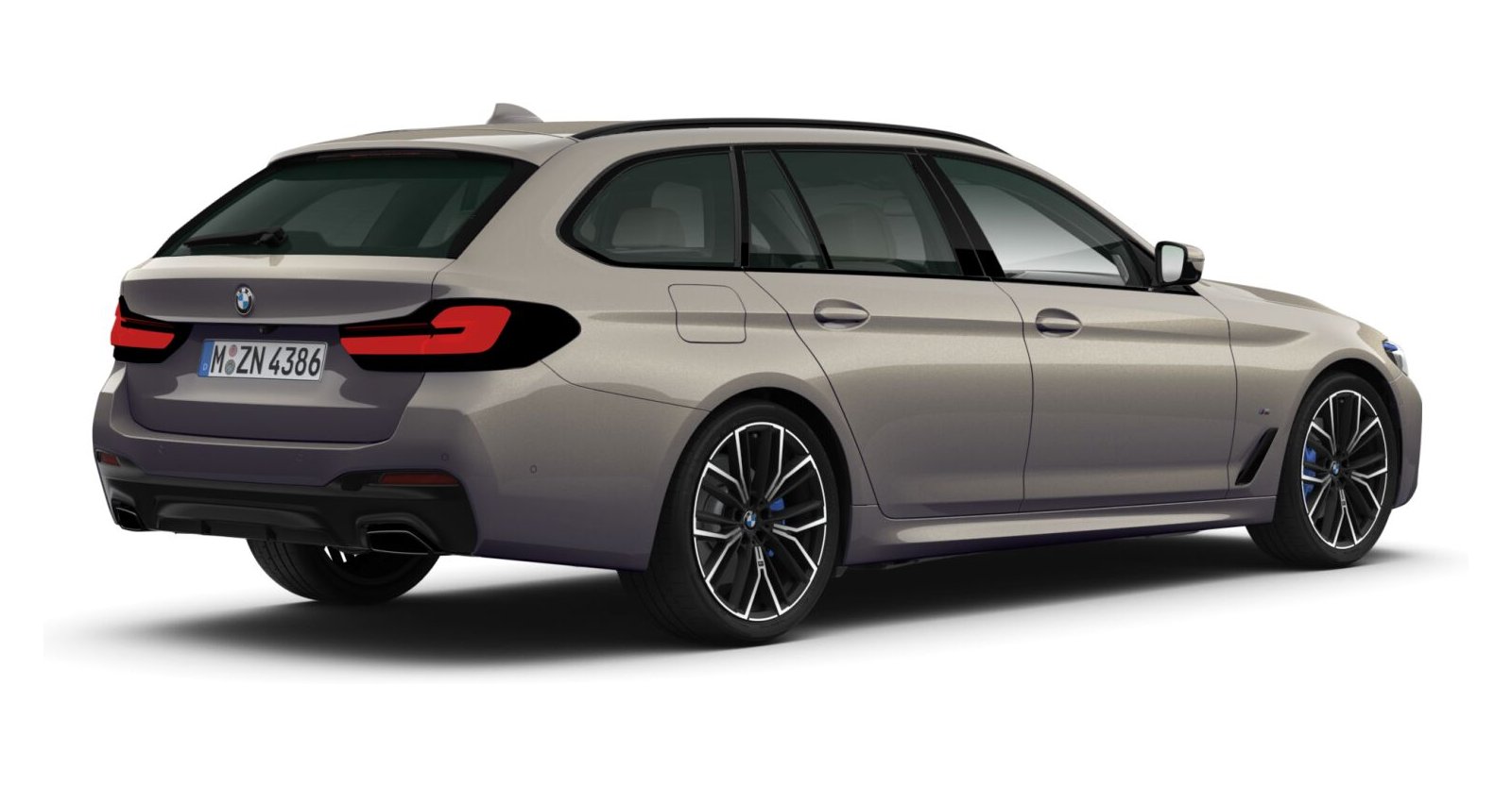 BMW BMW 5er in Grau von hinten BMW BMW 5er in Grau von hinten