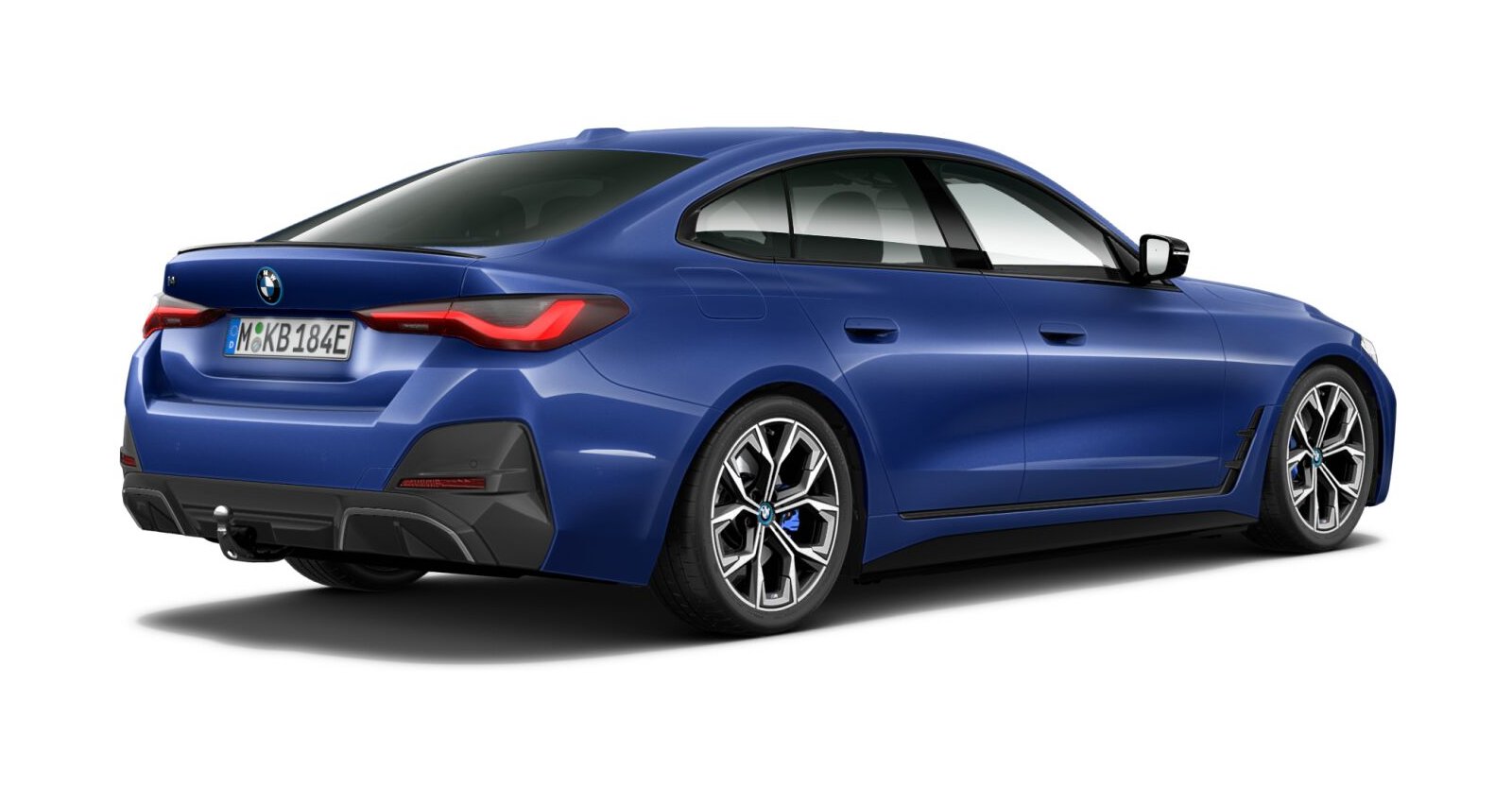 BMW BMW I in Blau von hinten BMW BMW I in Blau von hinten
