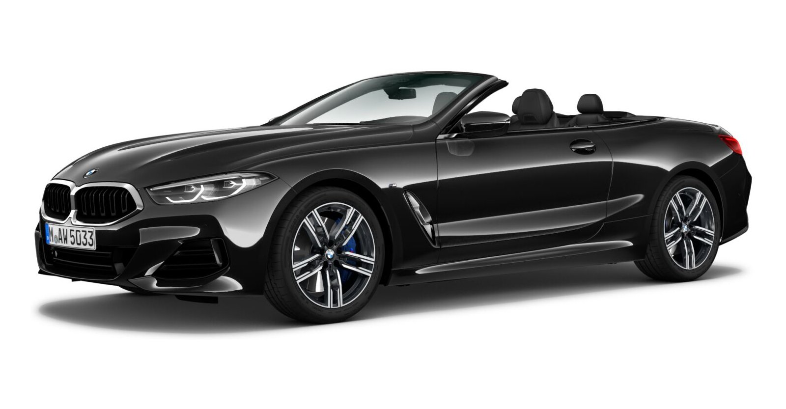 BMW BMW 8er in Schwarz von vorne BMW BMW 8er in Schwarz von vorne