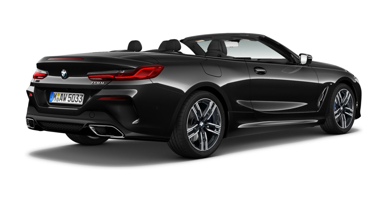 BMW BMW 8er in Schwarz von hinten BMW BMW 8er in Schwarz von hinten