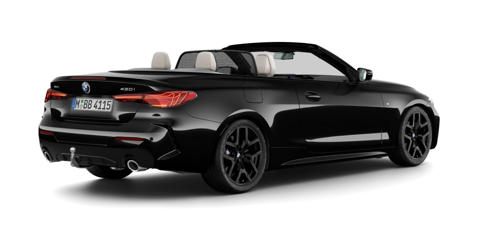 BMW BMW 4er in Schwarz von hinten BMW BMW 4er in Schwarz von hinten