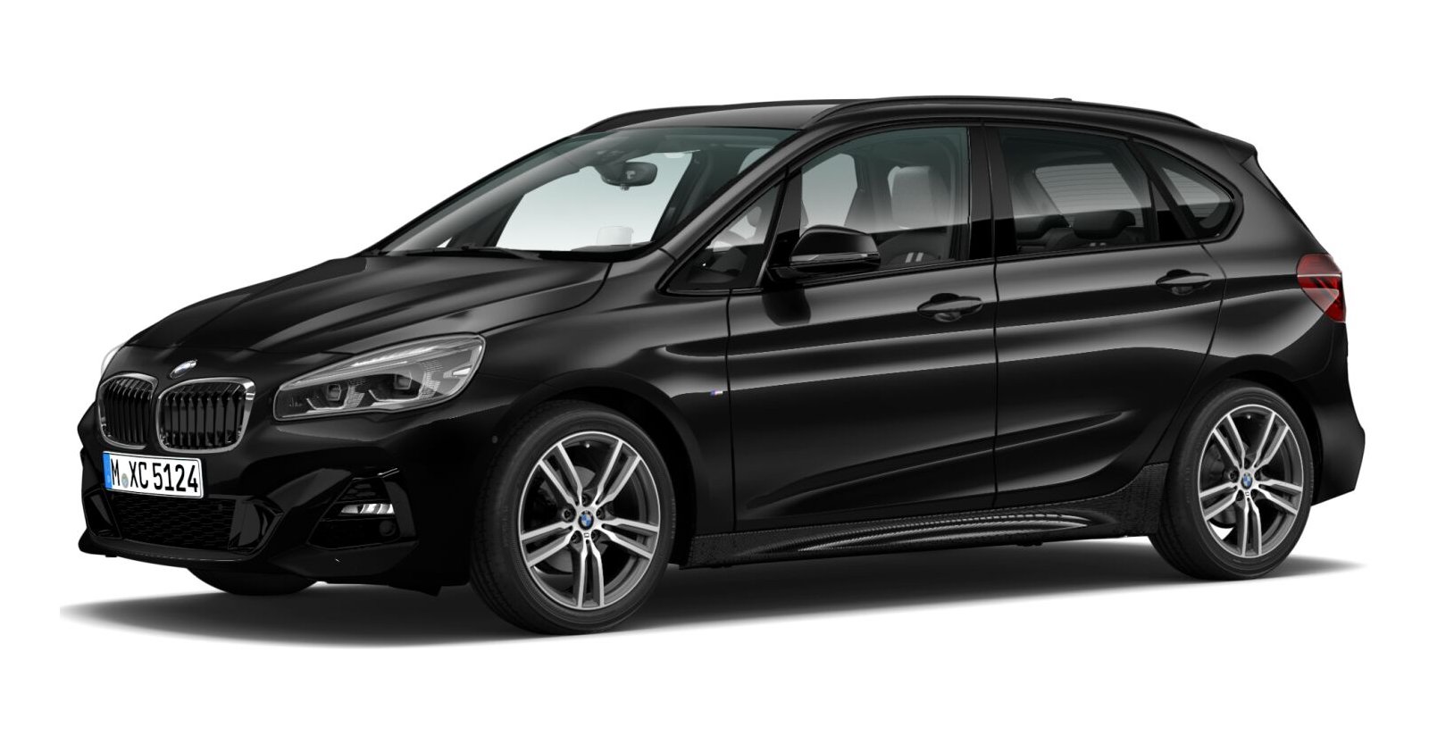 BMW BMW 2er in Schwarz von vorne BMW BMW 2er in Schwarz von vorne