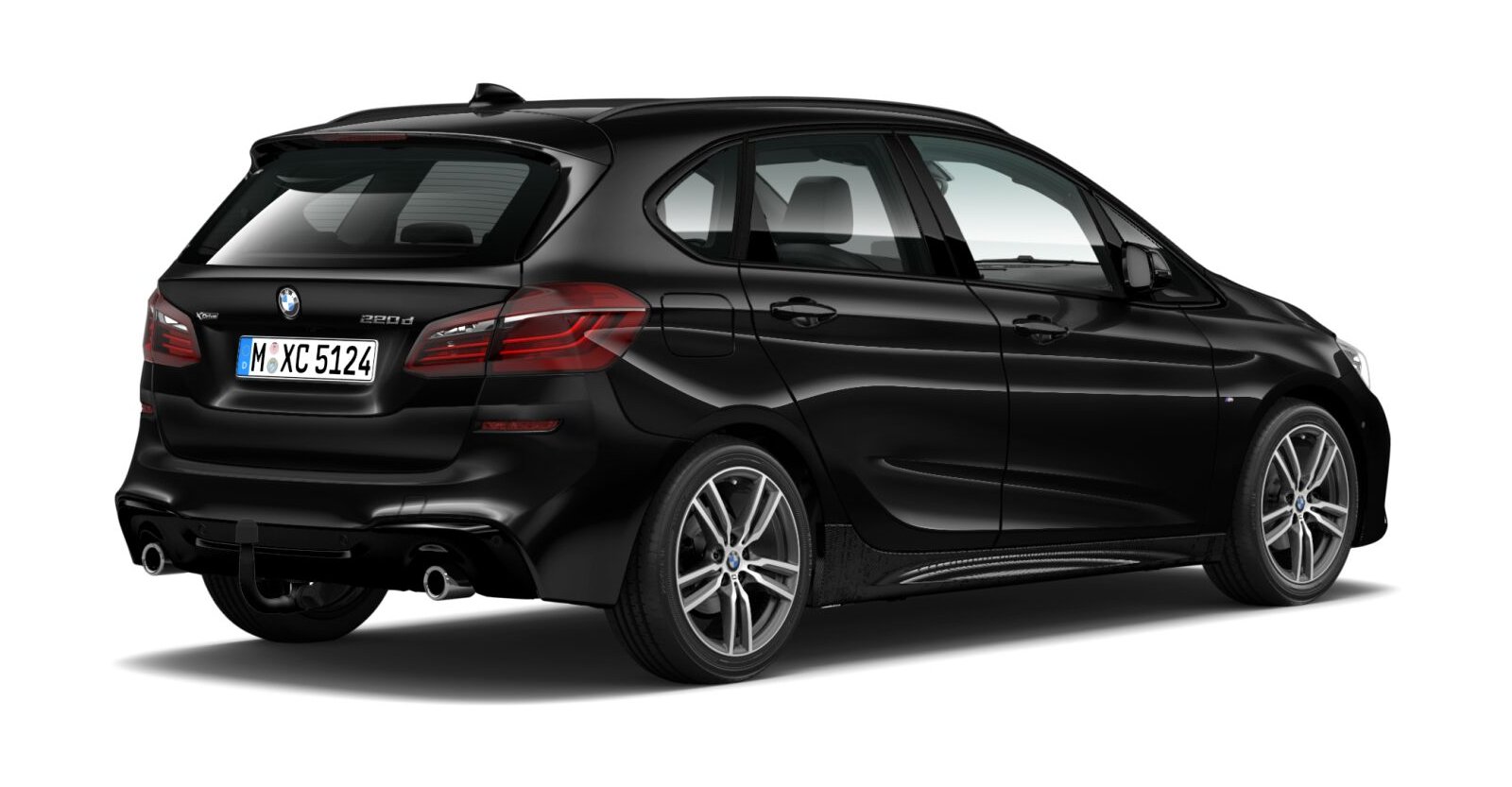 BMW BMW 2er in Schwarz von hinten BMW BMW 2er in Schwarz von hinten