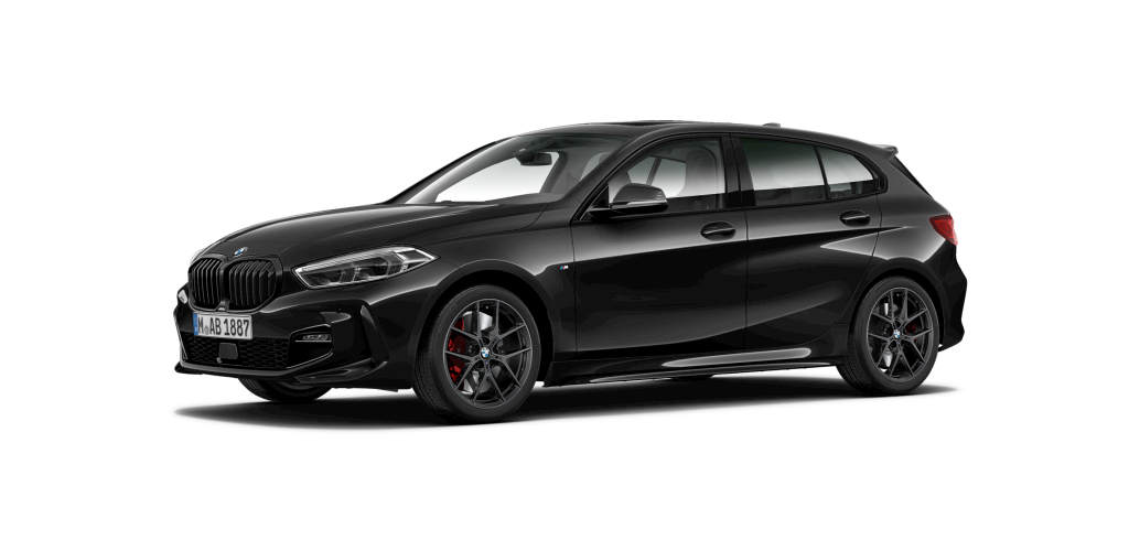 BMW BMW 1er in Schwarz von vorne BMW BMW 1er in Schwarz von vorne