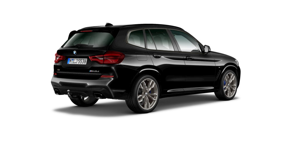 BMW BMW X in Schwarz von hinten BMW BMW X in Schwarz von hinten