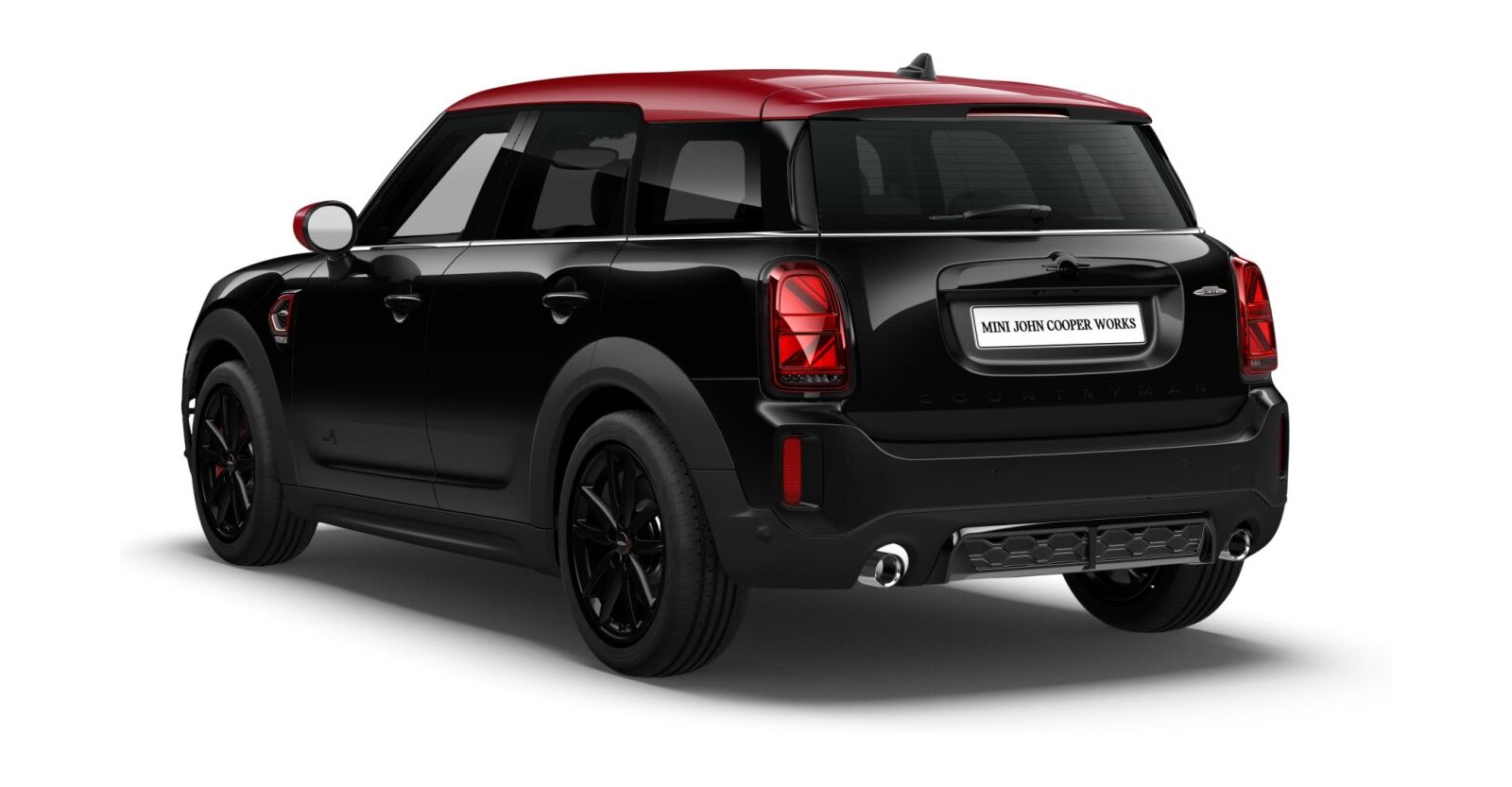 MINI MINI Countryman in Schwarz von hinten MINI MINI Countryman in Schwarz von hinten