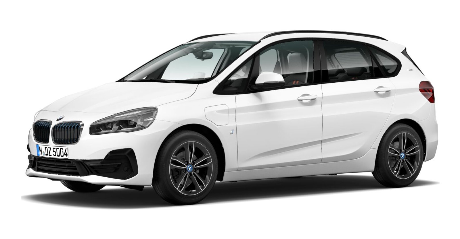 BMW 225xe Active Tourer in Weiß von vorne BMW 225xe Active Tourer in Weiß von vorne