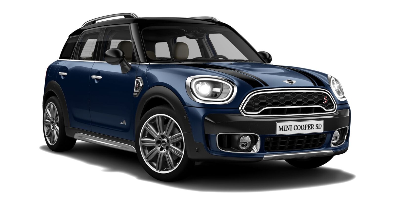 MINI Cooper SD Countryman ALL4 in Blau von vorne
