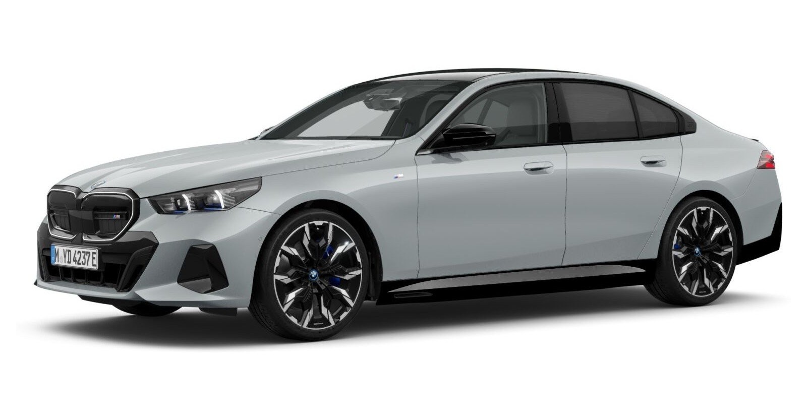 BMW i5 M60 xDrive Limousine in Grau von vorne BMW i5 M60 xDrive Limousine in Grau von vorne