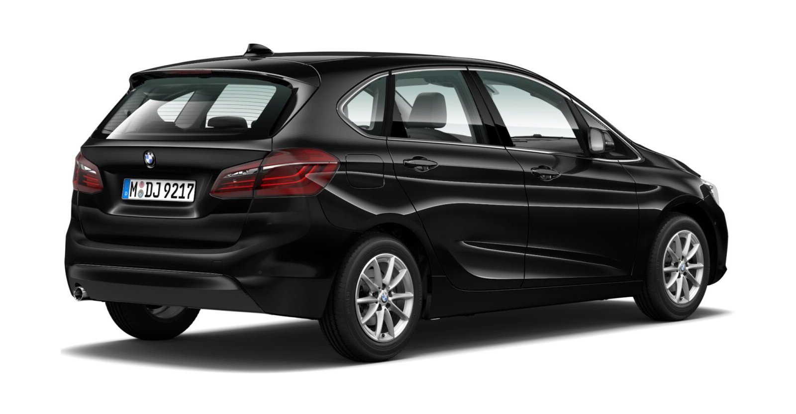 BMW BMW 2er in Schwarz von hinten BMW BMW 2er in Schwarz von hinten