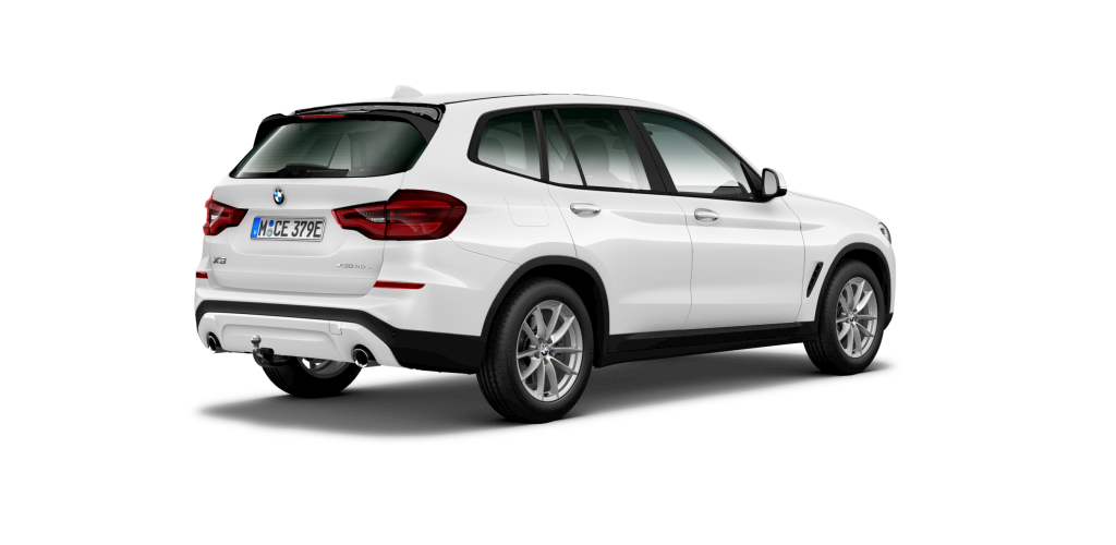 BMW BMW X in Weiß von hinten BMW BMW X in Weiß von hinten